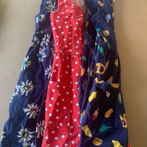 Hanna Andersson Floral and Polka Dot Dress Bundle 120 6/7 snacks